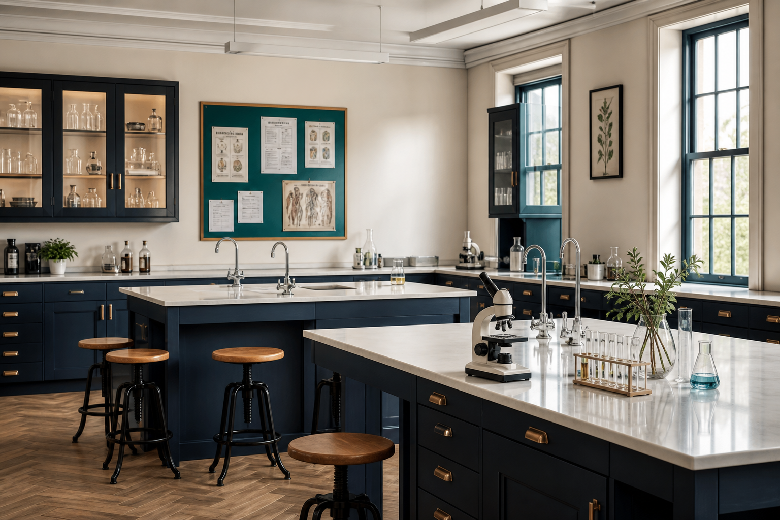 School science laboratory for experimentation